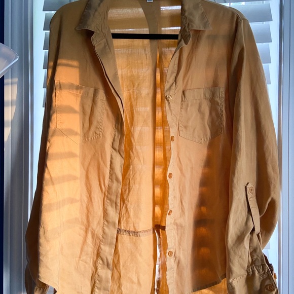 Mustard Button Down - Picture 4 of 4
